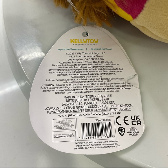 Original Squishmallows 6.5" Harry Potter The Gryffindor Lion NWT - Picture 7 of 8